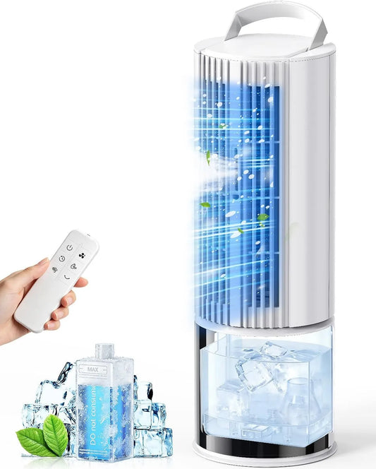 Klimaanlage, Mobile 6in1, Timer, 3 Geschwindigkeiten, Oszillation, 45°, 1-8 Std, cremeweiß, Turbo-Modus, Schlafwind, für Zuhause & Büro