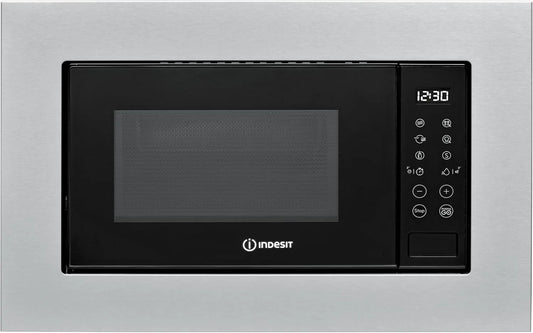 Mikrowelle, 39 x 59, 4 x 34, 9 cm, 20 L, 800/1000 W, Indesit Gx.1, Grill, Einbau, Kindersicherung, MWI 120, Push And Go, Auto Cook