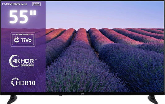JVC LT-55VU3655 Smart TV, 55 Zoll, Fernseher, 4K UHD, 139 cm, mit 4K UHD Auflösung
