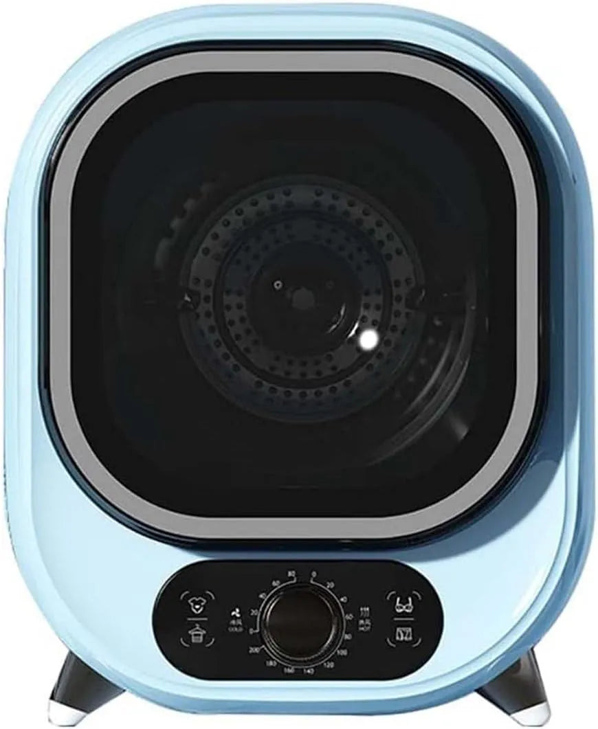 Wäschetrockner, 450 W, 8 kg, tragbar, Edelstahl, Blau, Für Wohnung, Blue, Tragbarer Mini-wäschetrockner