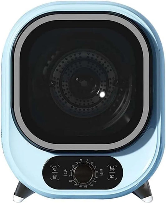 Wäschetrockner, 450 W, 8 kg, tragbar, Edelstahl, Blau, Für Wohnung, Blue, Tragbarer Mini-wäschetrockner
