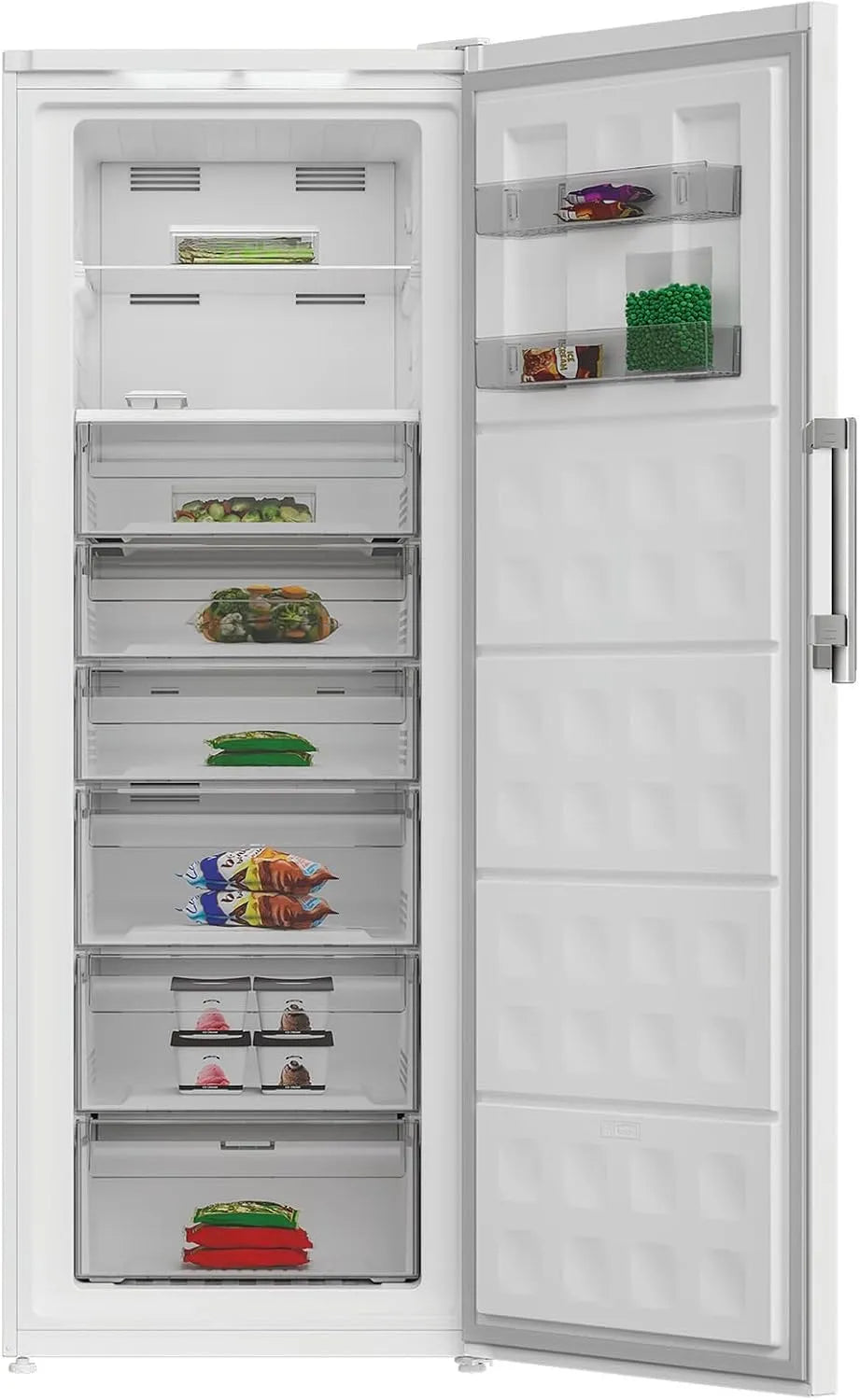 Bauknecht WC19170D Gefrierschrank, 404 L, 38 dB, No Frost, App, Gefrierfach, leise, Tiefkühlschrank, Weiß, 191 cm Höhe, Multi Zone