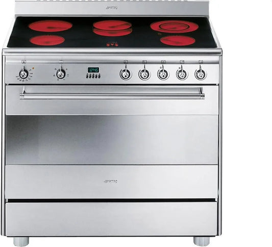 Smeg SCD91CMx5 Backofen, autark, Edelstahl, drehbar, Öfen und, Herd, Knöpfe, vor, Elektronische