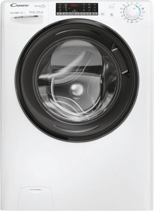 Candy CSOW44644TWMB6-S Waschtrockner, Waschmaschine, Trockner, freistehend, Weiß, Candy Smart Pro CSOW44644TWMB6-S lavasciuga Libera installazione