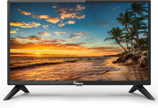Smart TV 720p, 24 Zoll, Fernseher, HDMI, USB, rahmenlos, AV, Optische Anschlüsse, inkl. Fernbedienung