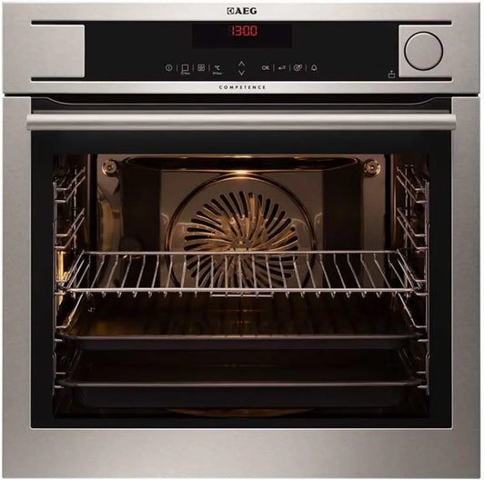 AEG BS8304101M Backofen, 70 L, Einbau, Dampf, Edelstahl, mit 24 Backofenfunktionen, 70 Liter