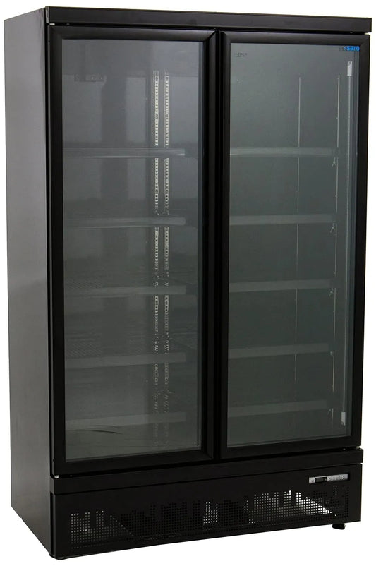 Kühlschrank, Saro m.2, Glas, Schwarz, Saro Kühlschrank m.2 Glastüren Modell GTK 1000