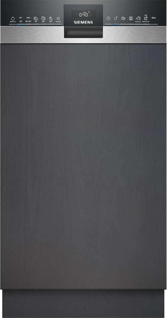 Siemens iQ500 SR55ZS10ME Geschirrspüler, 45 cm, Slim-Format, Siemens iQ500 Schmaler Teilintegrierter Geschirrspüler 45 cm SR55ZS10ME