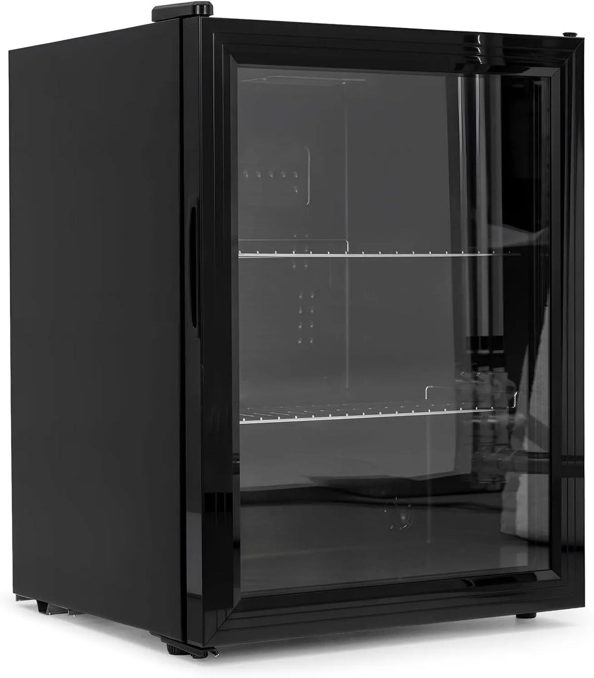 Kühlschrank, 60 L, Energieklasse D, LED-Beleuchtung, Glas, leise, Wein, Zuhause, Büro