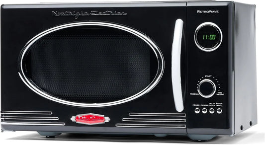 Mikrowelle 800-Watt-Modell, 25 L, Mikrowellenofen, Schwarz, 12 vorprogrammierte Kochprogramme, Küchenapparate, 25 Liter, Digitaluhr