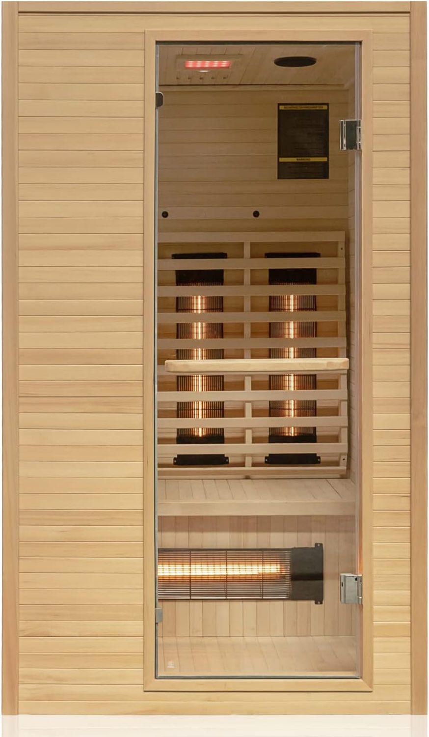 Infrarot-Saunakabine - Holzkonstruktion, LED-Anzeige, 115cm, 105cm, Dewello