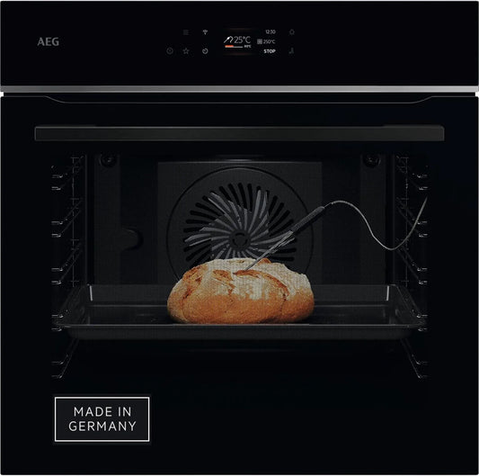 AEG Serie 7 TE7PB62WAB Backofen, Einbau, Touch-Bedienung, WLAN, Schwarz, TFT-Full-Touch-Farbdisplay mit Kochassistent, Pyrolyse Selbstreinigung