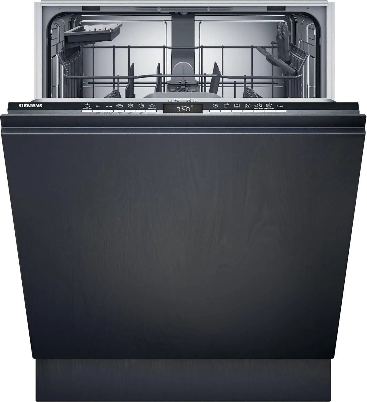 Siemens iQ300 SN63Hx10TE Geschirrspüler, 60 cm, varioSpeed Plus, Home Connect, aquaStop, Besteckkorb, vollintegriert, leise, Weiß, 3-fach rackMatic