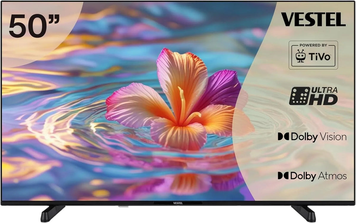 Smart TV 50UT9740, 50 Zoll, Fernseher, 4K UHD, HDR, Dolby Audio, Schwarz, Dolby Atmos und integriertem Triple-Tuner