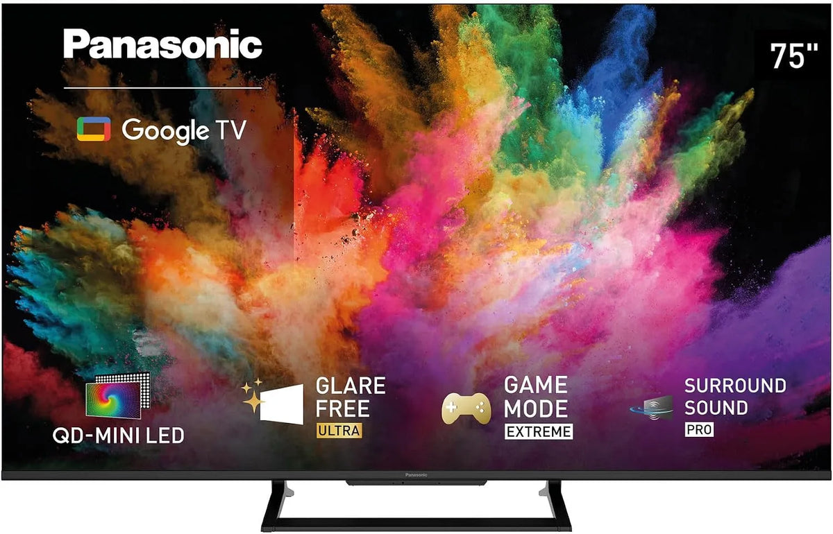 Panasonic TN-75W92C Smart TV, Fernseher, 4K UHD, Google TV, Glare Free Ultra, Panasonic TN-75W92C 4K UHD QD-Mini LED TV