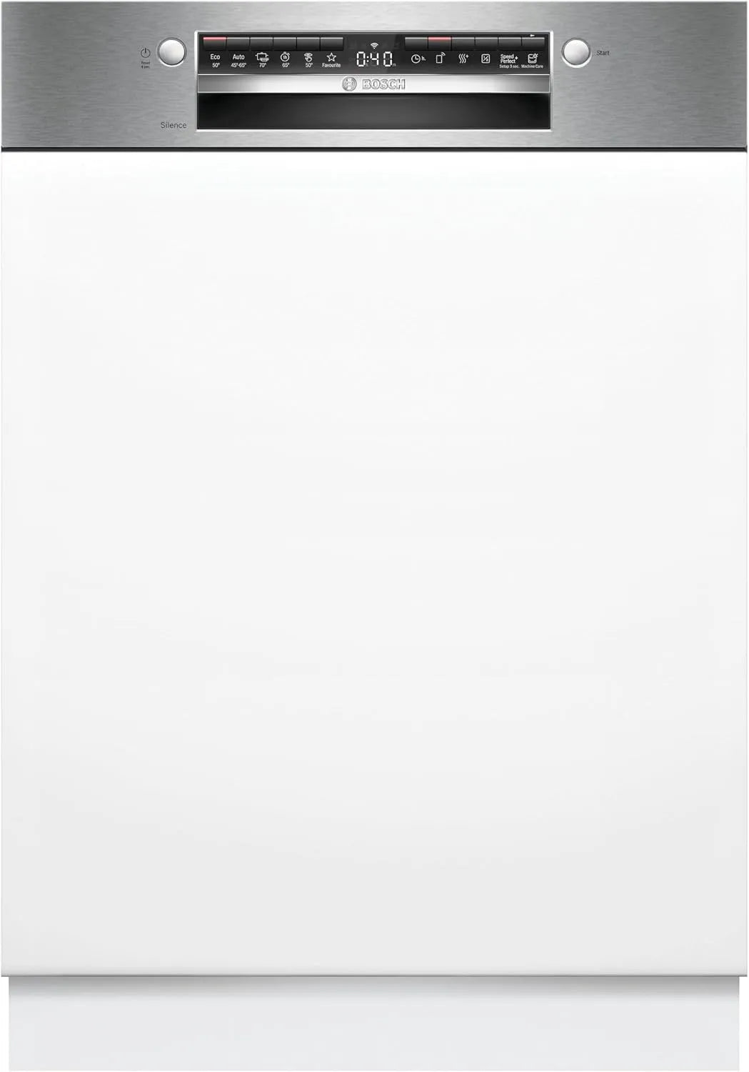 Bosch Serie 4 SMI4HVS14E Geschirrspüler, 60 cm, aquaStop, leise, VarioFlex-Körbe, Silence Programm, EcoSilence Drive, 3-fach Rackmatik, Smart Start