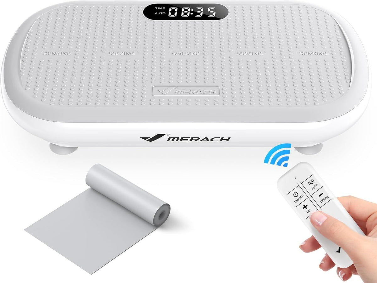 MERACH Vibrationsplatte – Bluetooth-Konnektivität, 13 mm, 200 kg