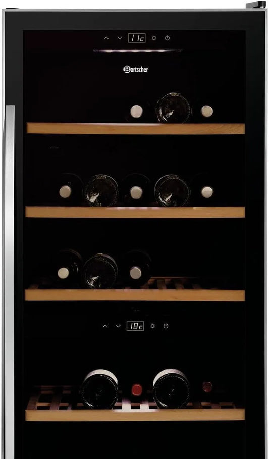 Weinkühlschrank, 126 Flaschen, Bartscher, Gastronomie, Bartscher Weinkühlschrank 2 Zonen