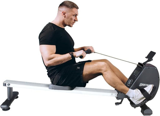 Rudergerät – klappbar, leiser Betrieb, für zuhause, 130 kg, SPORTINATOR