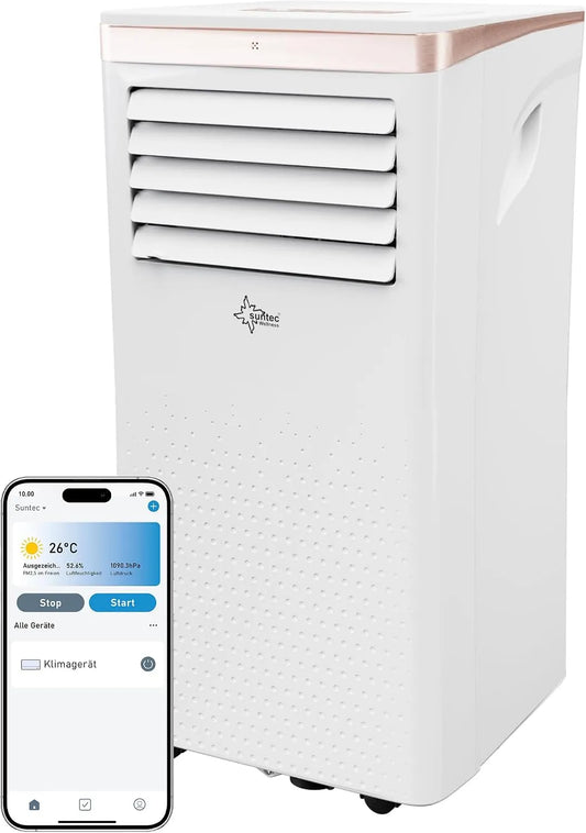 Klimaanlage, App, leise, Entfeuchter für Räume bis 34 qm, 000 BTU, 9.000 BTU, Mobile Kühlung für zuhause