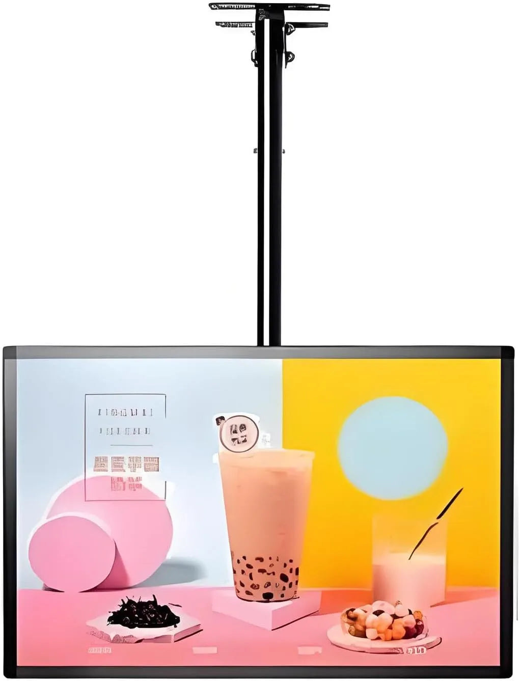 Digital Signage Display, 50x60cm, Werbedisplay, USB, digitaler Werbeanzeige, Quer-, drahtloses Display mit Foto-Sharing-Funktion, Hochformat