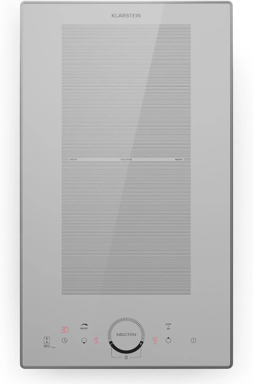 Klarstein Glaskeramikkochfeld, 2 Kochzonen, Touch-Bedienung, Timer, Digitalanzeige, Induktionskochfeld mit 2 Platten, Touch-Display, 3500 Watt