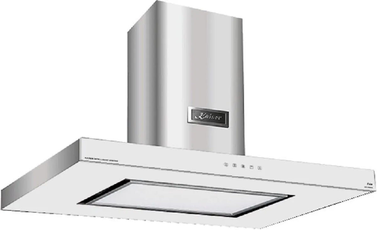 Dunstabzugshaube, 90 cm, 9434 W, 1250 m3/h, Küchenhaube, Abluft- und Umluftbetrieb, Edelstahl, Weiß, LED Flächen Beleuchtung, Inox, Designer Luxus