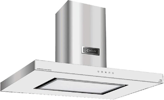 Dunstabzugshaube, 90 cm, 9434 W, 1250 m3/h, Küchenhaube, Abluft- und Umluftbetrieb, Edelstahl, Weiß, LED Flächen Beleuchtung, Inox, Designer Luxus