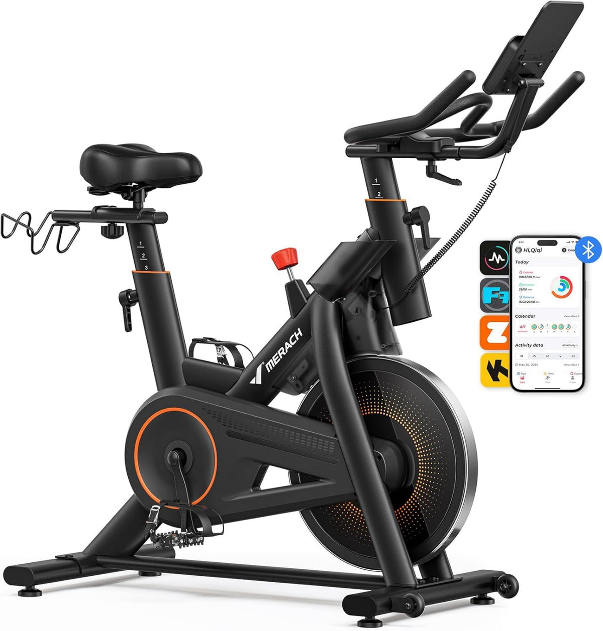 MERACH Heimtrainer – leiser Betrieb, 10KG, 158KG