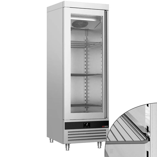 Kühlschrank, 600 L, GGM, Glas, 1 Glastür, GGM Gastro Kühlschrank 600 L GN 2